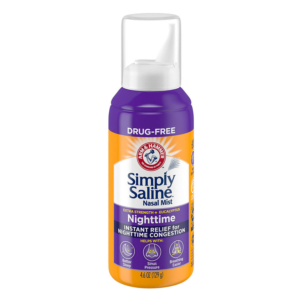 Simply Saline Plus Nighttime Formula, Extra Strength, 4.6 Oz